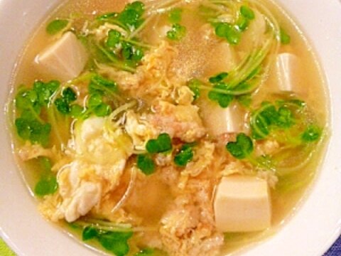 蟹の缶詰で☆ごちそう中華スープ